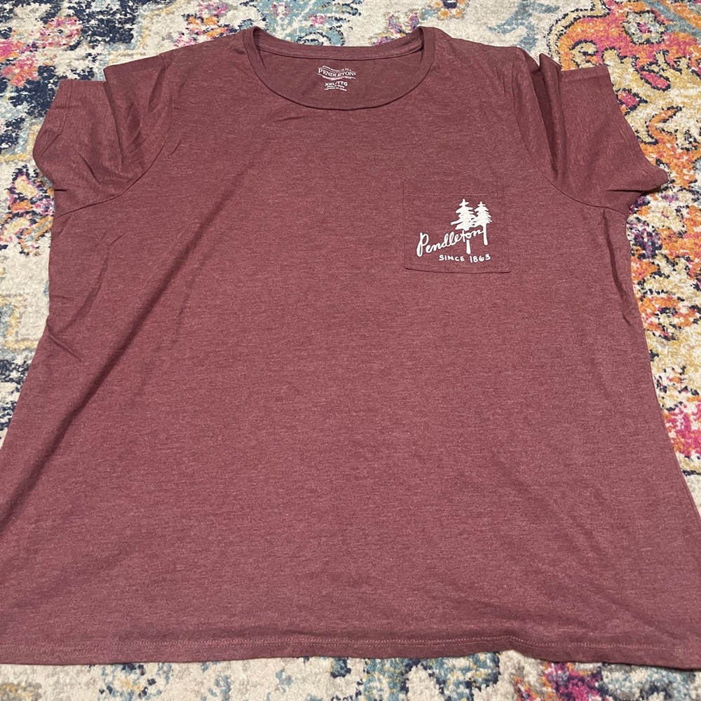 Pendleton Red Short Sleeve Tee Soft Cotton Blend